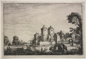 Zamek z dwiema wieżami, 1616.