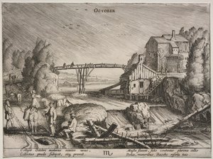 Dwanaście miesięcy: październik. autorstwa Jan Van de Velde