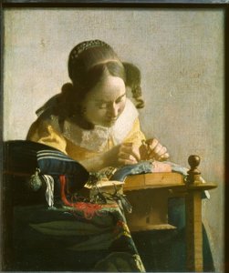 Koronkarka autorstwa Jan Vermeer van Delft