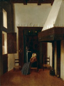 Mała Pielęgniarka, c1654-1670 autorstwa Johannes Vermeer