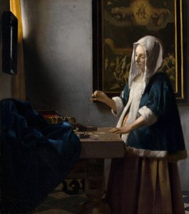 Kobieta trzymająca równowagę, c. 1664.
