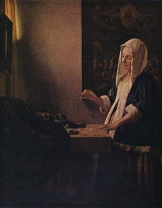 Kobieta trzymająca wagę, c1664 autorstwa Jan Vermeer van Delft