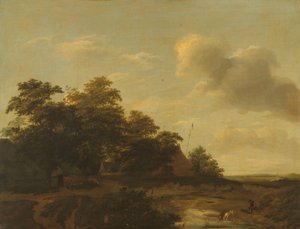 Krajobraz z farmą autorstwa Jan Vermeer van Haarlem (I)