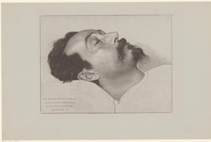 Nicolaas de Roever op zijn doodsbed Tak więc 12 marca 18903 r. Mikołaj de Roever odpoczywał R.I.P. (tytuł na obiekcie) autorstwa Jan Veth