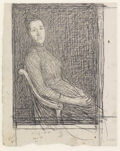 Portret Anny Dorothei Veth-Dirks, siedzącej po prawej stronie autorstwa Jan Veth