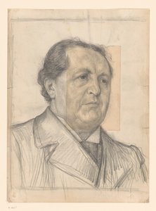 Portret pierwszy dr Abraham Kuiper autorstwa Jan Veth