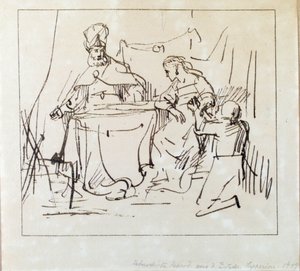 Jan Victors, "Haman z Esterą i Ahaswerusem" autorstwa Jan Victors