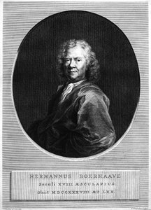 Herman Boerhaave, grawerowane przez Jacobusa Houbrakena