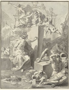 Projekt strony tytułowej W. van der Hoeven, Westermeer, 1721