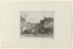 Widok na Binnenhof autorstwa Jan Weissenbruch