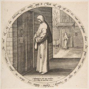Na próżno błaga u drzwi głuchych, z Dwunastu Przysłów Flamandzkich, ca. 1568.
