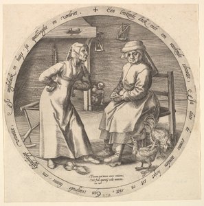 Bełkot i gdacząca kura, ca. 1568.