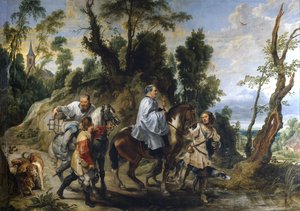 Rudolf Habsburg i ksiądz, ok. 1625