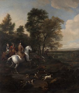 Polowanie na zające, ok. 1690