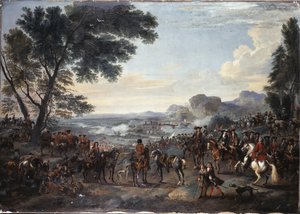 Król Wilhelm III i jego armia podczas oblężenia Namuru