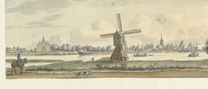 Widok na Tienhoven i dom Herlaar autorstwa Jan de Beijer