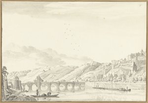 Widok na miasto i zamek w Namur autorstwa Jan de Beijer