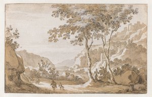 Albano widziany z zachodu autorstwa Jan de Bisschop (attributed to)