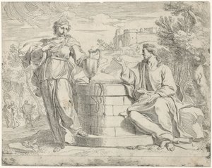 Chrystus i Samarytanka autorstwa Jan de Pape (rejected attribution)