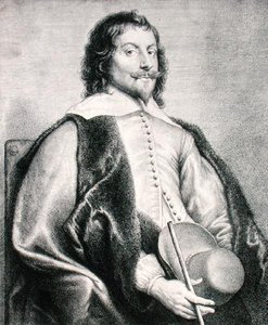 Nicolas Lanier (ur. 1588) grawerowany przez Lucasa Vostermansa (grafika) autorstwa Jan the Elder (after) Lievens