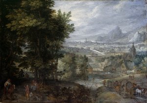 Zalesiony krajobraz autorstwa Jan the Elder Brueghel