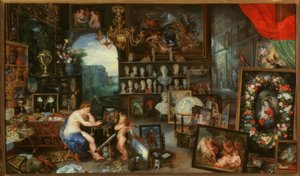 Twarz autorstwa Jan the Elder Brueghel
