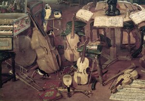Przesłuchanie, 1617 (szczegóły 55898) autorstwa Jan the Elder Brueghel