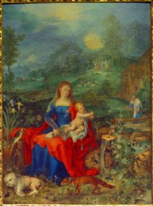 Maria z wieloma zwierzętami autorstwa Jan the Elder Brueghel