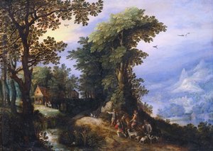 Powrót z polowania autorstwa Jan the Elder Brueghel