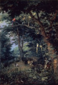 Raj ziemski”, ca autorstwa Jan the Elder Brueghel