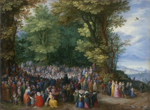 Kazanie na Górze autorstwa Jan the Elder Brueghel