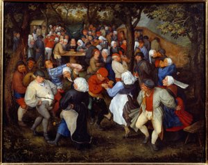 Różana impreza lub taniec weselny. Obraz Jana I Bruegla Dit De Velours (1568-1625) Ec. Bujda autorstwa Jan the Elder Brueghel