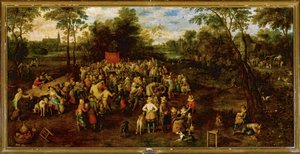 Bankiet weselny ... (obraz na płótnie) autorstwa Jan the Elder Brueghel