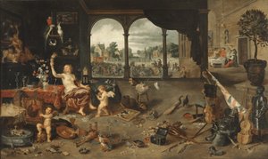 Marność ludzkiego życia, 1631 autorstwa Jan Brueghel the Younger