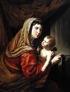 Madonna z Dzieciątkiem (olej na panelu) autorstwa Jan van Bijlert or Bylert