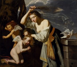 Kupidyn karcący Wenus, 1628