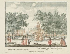 Fontanna Wenus w dużym ogrodzie Het Loo Palace Gesichte van het Famous Loo jako inne domy królewskie (tytuł serii) Widmo Admirandorum quadruplex (tytuł serii)