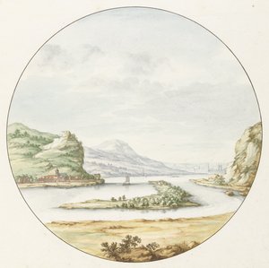 Widok na Ren w Hammerstein autorstwa Jan van Call (I)