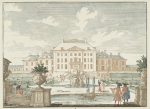 Widok z tyłu Paleis Het Loo Przeczytaj Gesichte van het Famous Loo jako inne królewskie domy (tytuł serii) Widmo Admirandorum quadruplex (tytuł serii)