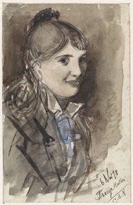 Portret Treesje Muller autorstwa Jan van Essen