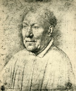Portret kardynała Niccolò Albergatiego, ok. 1430, 1943. autorstwa Jan van Eyck