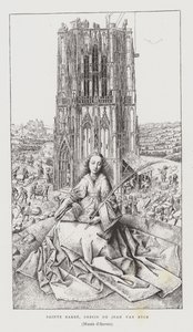 Św. Barbara, 1437 autorstwa Jan van Eyck