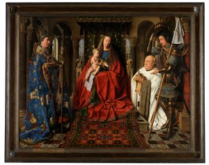 Dziewica z Dzieciątkiem z kanonikiem Jorisem van der Paele autorstwa Jan van Eyck