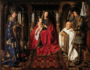 Dziewica z Dzieciątkiem z kanonikiem van der Paele autorstwa Jan van Eyck