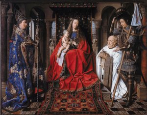 Dziewica z Dzieciątkiem z kanonikiem van der Paele autorstwa Jan van Eyck