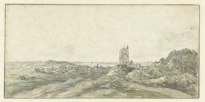 Widok Egmond aan Zee autorstwa Jan van Goyen (possibly)
