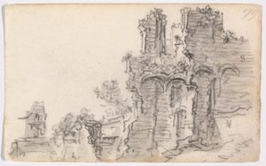 Romańskie ruiny autorstwa Jan van Goyen