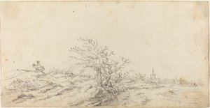 Jeździec wśród wydm autorstwa Jan van Goyen