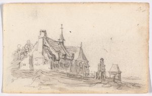 Dom trędowatych w Cleves autorstwa Jan van Goyen