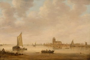 Widok Dordrecht z Dordtse Kil autorstwa Jan van Goyen